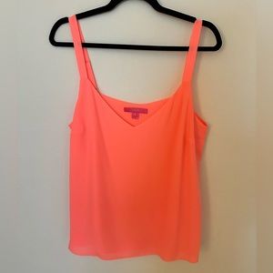 Lilly Pulitzer Nadia Camisole size L in neon coral pink